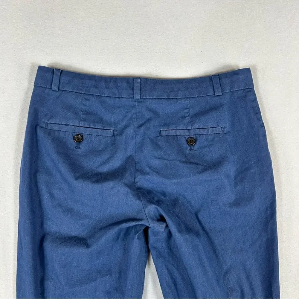 Banana Republic Blue Avery Ponte Pants Women’s 4 Ankle Slim Straight Mid Rise - Picture 4 of 12